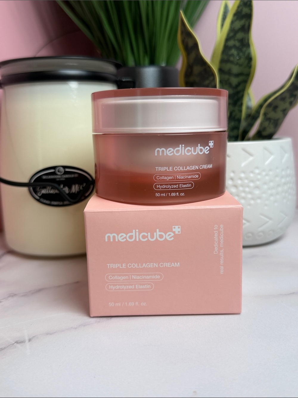 Medicube Triple Collagen Cream — Pink Hydrating Face Moisturizer